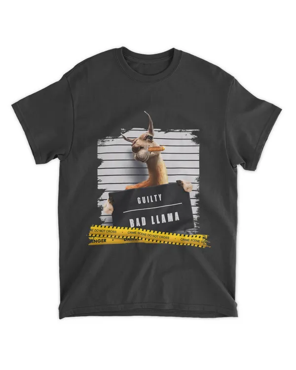 Thug Llama Mugshot Gangster Funny