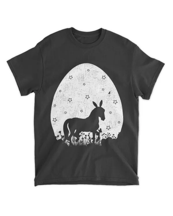 Easter Egg Vintage Retro Style Funny Horse Easter Sunday