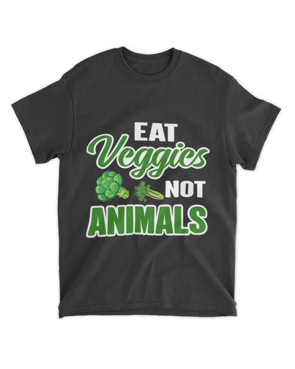 Eat Veggies Not Animals Vegan Vegetarian Lifestyle Print