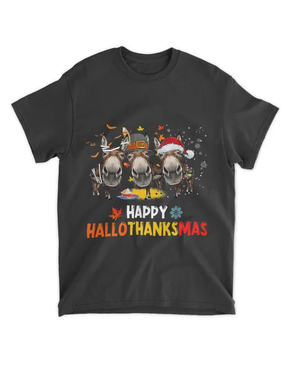 donkey happy hallothanksmas halloween thanksgiving christmas