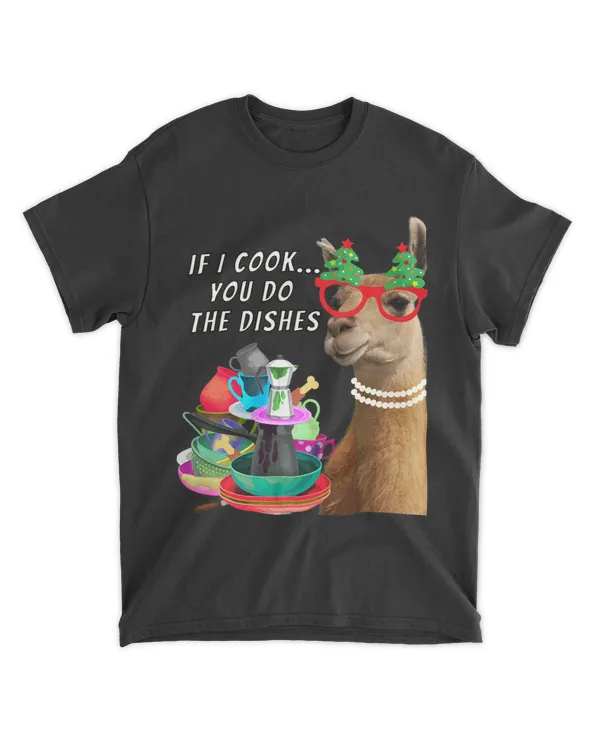 Funny Llama mama Christmas cook hostess or thank you graphic