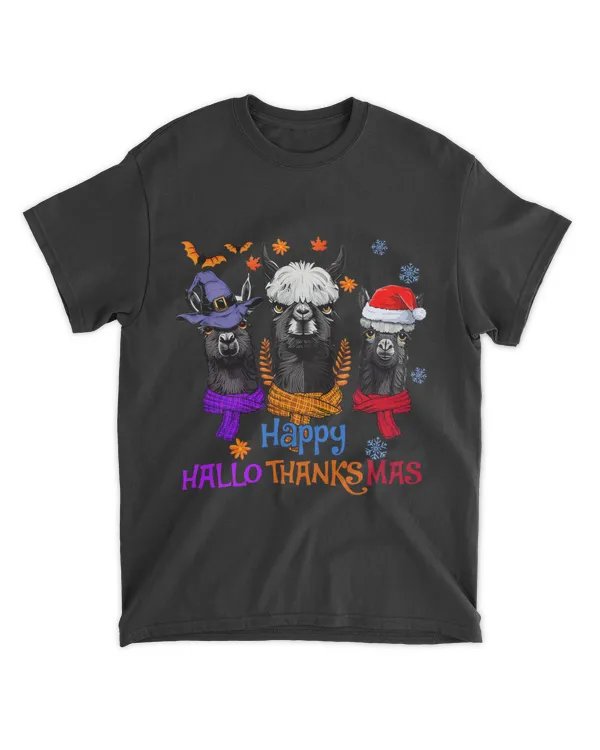 Halloween Three Llama Happy Funny Hallothanksmas Costumes