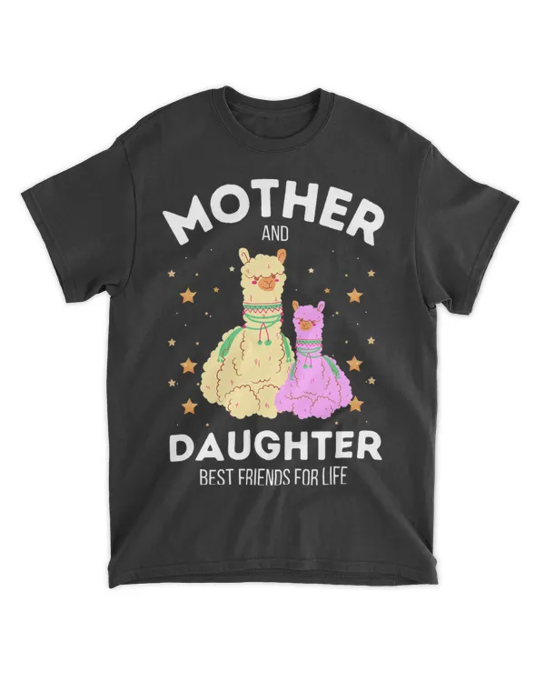 Mother and daughter best friends for life mothers day llama