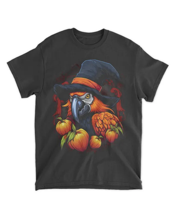 Macaw Bird Halloween Graphic Tees for Men Women