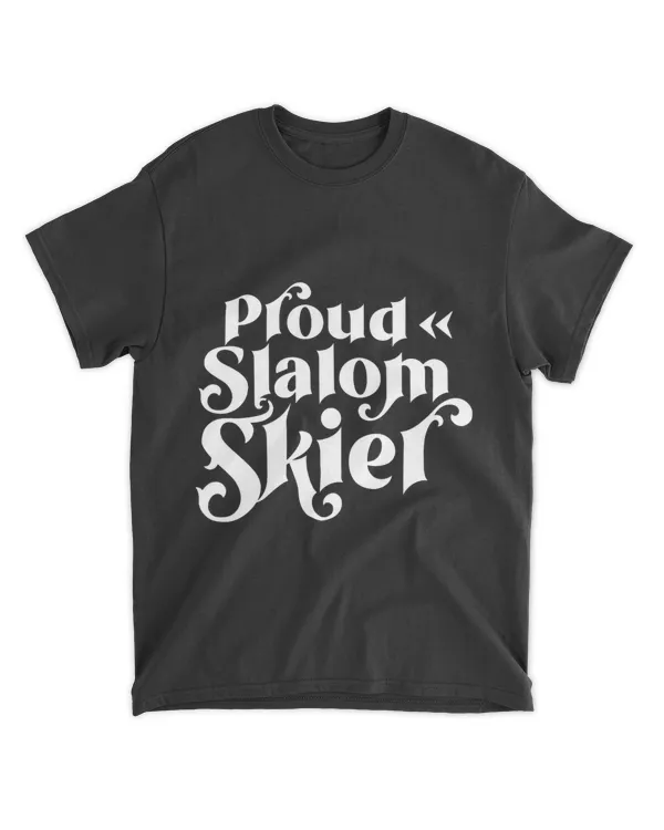 Proud Slalom Skier Skiers Skiing Ski