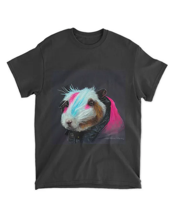 Punk Rock Guinea Pig In A Leather Jacket 23