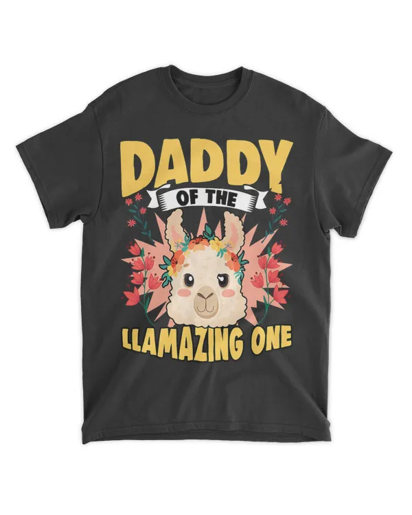 Daddy Of The Funny Floral Llama For A Father Humor Lover 21