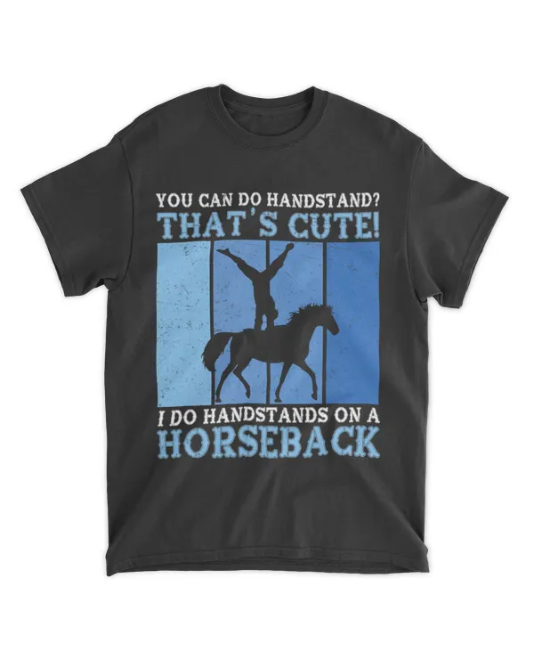 Do Handstands On A Horseback Funny Horse Vaulting Girl