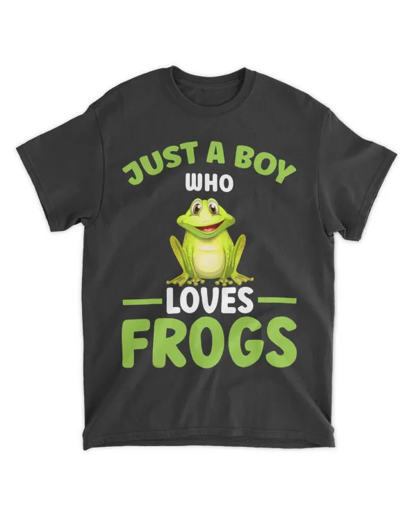 Frog Lover Cute Just A Boy Who Loves Frogs