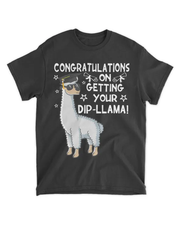 Funny Congratulations on DipLlama Graduation Llama