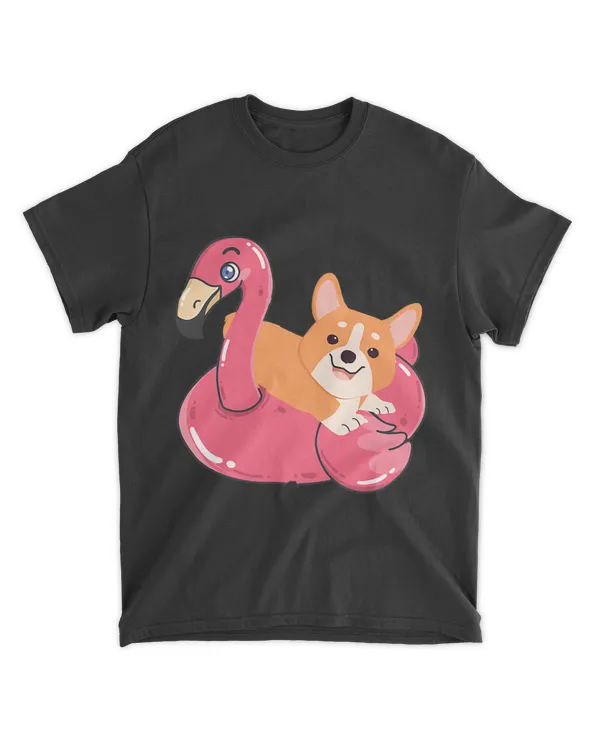 Funny Corgi Flamingo Floater Trendy Summer Dog Lover