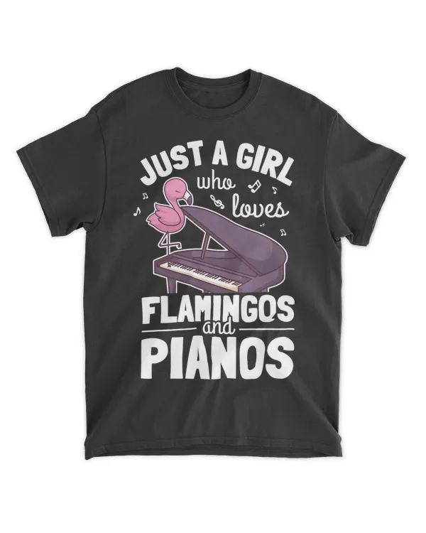 Funny Piano Girl Player Pianist Woman Musician I Flamingo