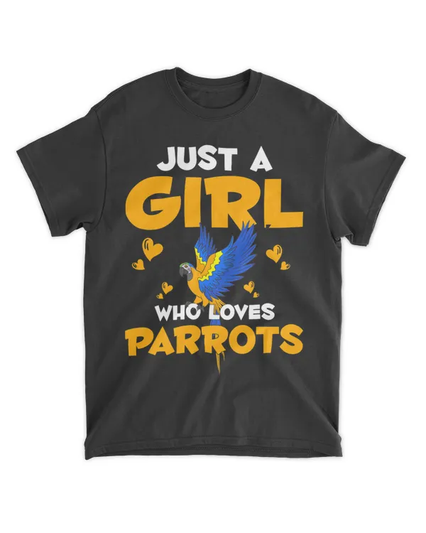 Tropical Parrot Lover Girls Women Jungle Animal Macaw Parrot