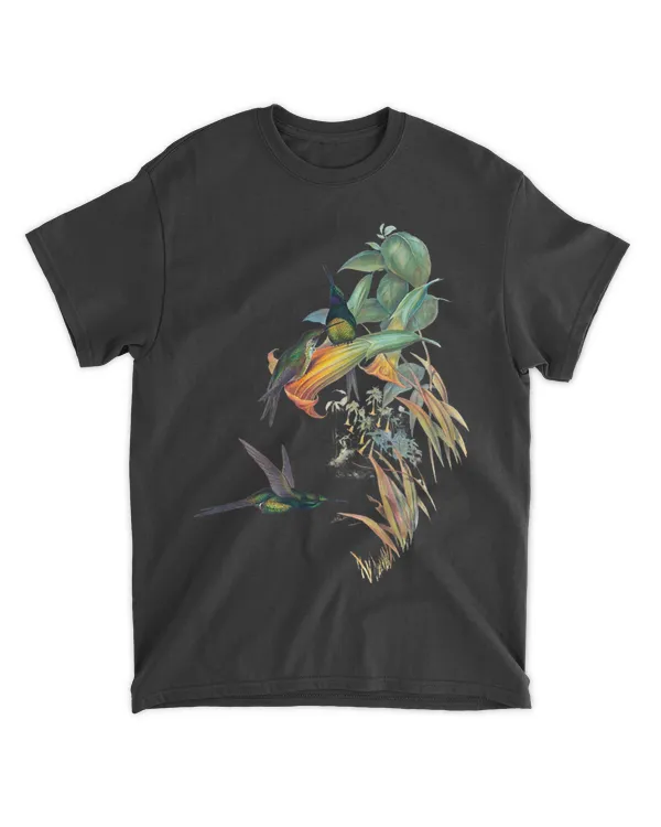 Vintage Empress Hummingbird Illustration For Men 2Women