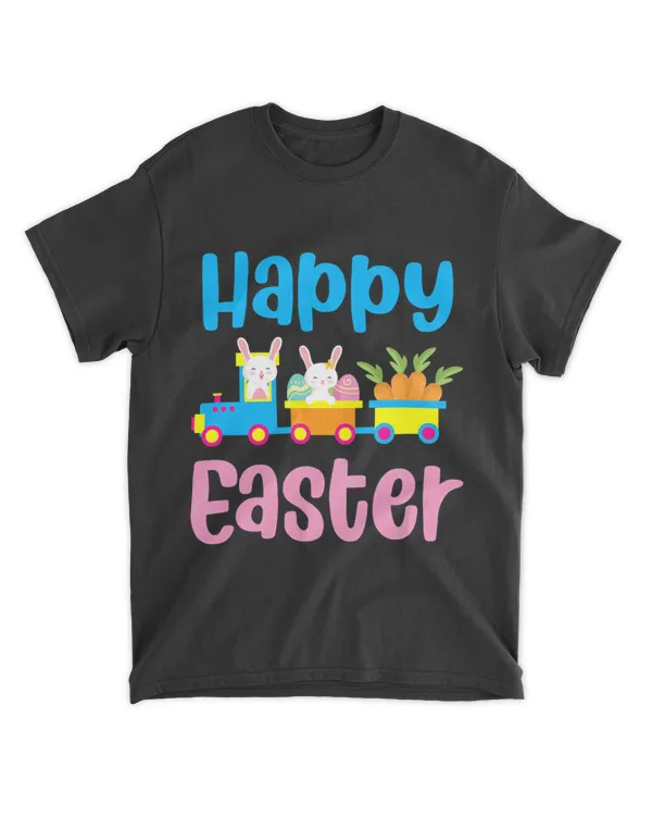 Happy Easter Bunny Rabbit Egg Hunting Train Lover