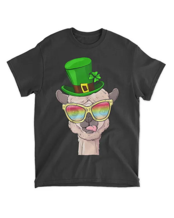 Funny Llama St Patricks Day Leprechaun Llama