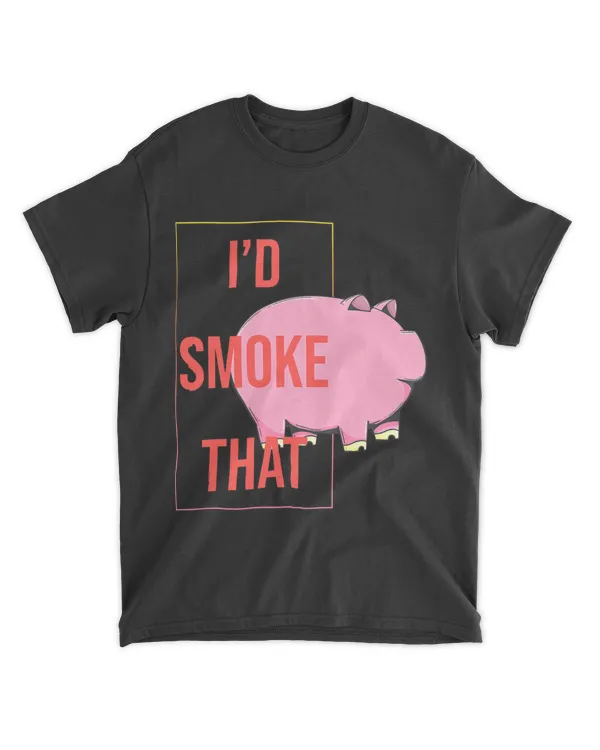 Id Smoke That Funny BBQ Smoker Pork Barbecue Grilling Gift