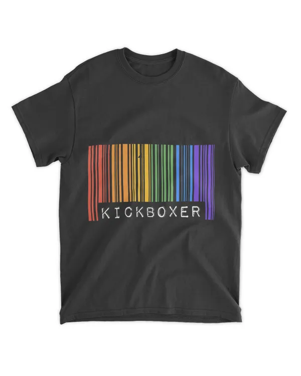 Kickboxer Gay Pride Flag Barcode Queer Rainbow LGBTQ