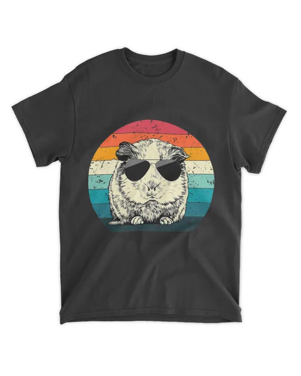 Retro Vintage Guinea Pig with Sunglasses Animal Lovers