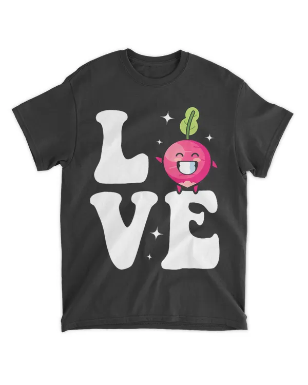 Love Radish Cute Vegetable Lover Vegan Radish