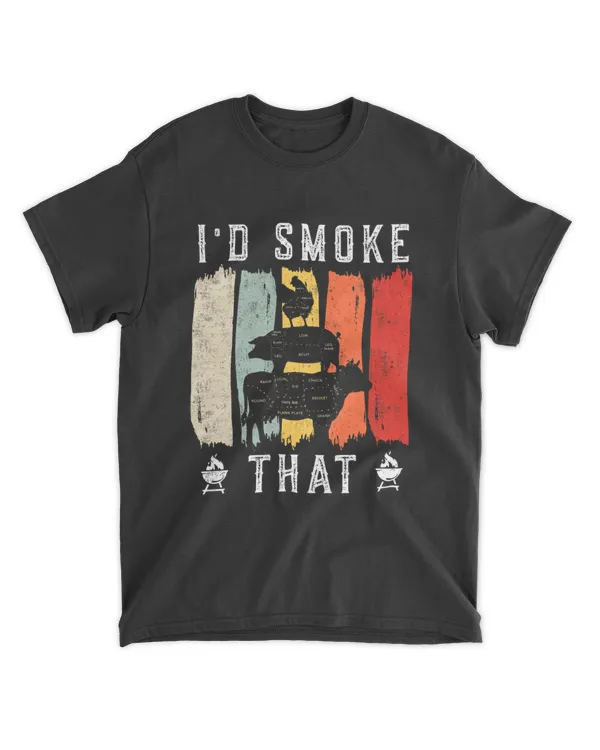 Id smoke that Beef Pork Chicken Butcher Cut Funny Grilling
