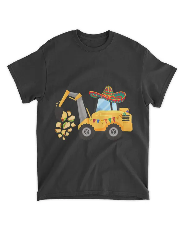 Mexican Crane Tacos Boys Cinco De Mayo Fiesta Excavator