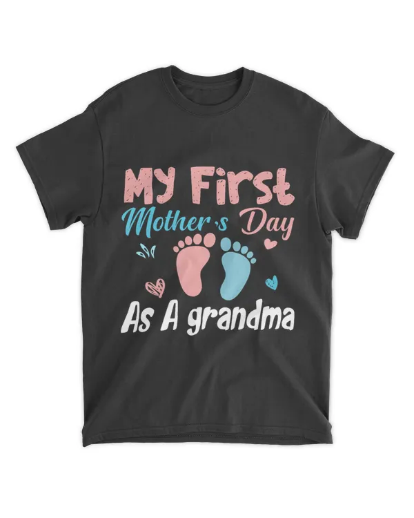 My First Mothers Day As A Grandma In Blue And Pink Party