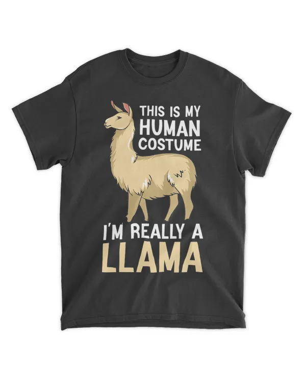 Simple Halloween Costumes for Men Women Funny Llama Costume