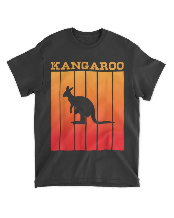 Funny Kangaroo Shadow silhouette at Sunset