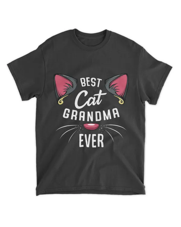Best Cat Grandma Ever Cat Lady Animal Lover Meowing