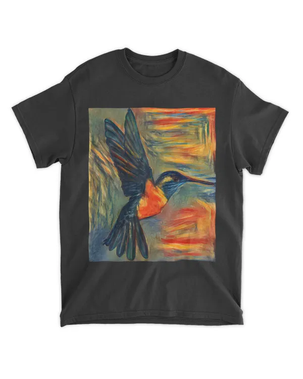 Hummingbird AI Generated The Scream Colors Munch