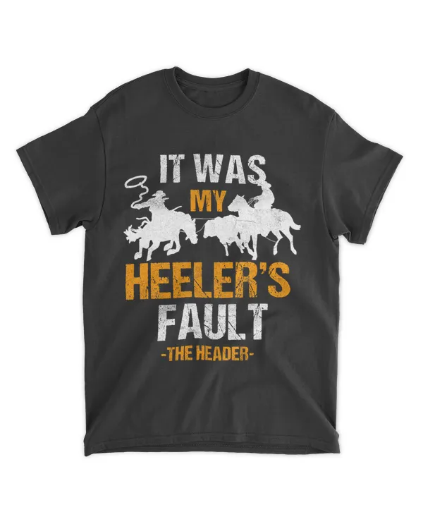Team Roping Funny Rodeo Cowboy Cowgirl Horse Riding Roper