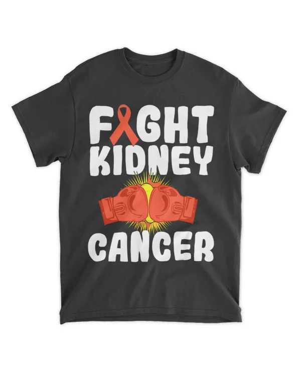 Kidney Disease Fight Kidney Cancer Awareness Fighter Orange Ribbon