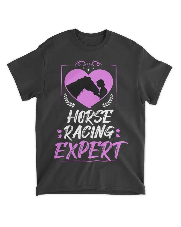 Womens Funny Cute Horseback Horse Expert Racing Lover Expert Humor