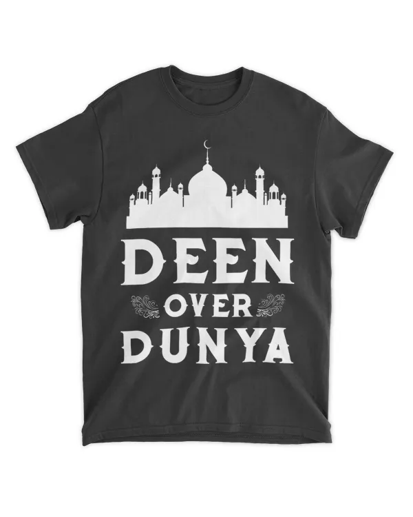 Deen Over Dunya Arabic Muslim Ramadan Allah Islam