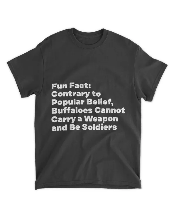 Buffaloes Cant Be Soldiers Funny Animal Pun Humor