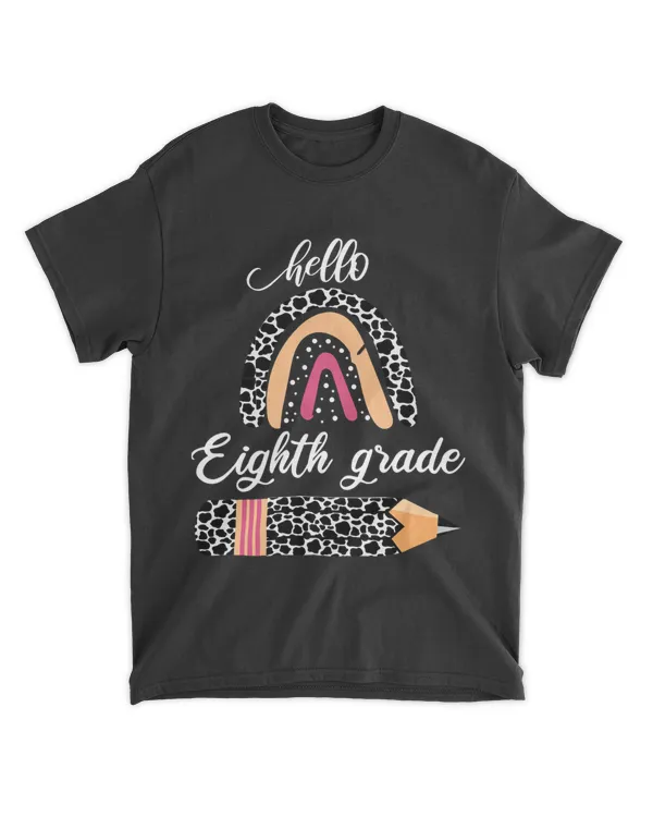Cow Rainbow Pattern Eighth Grade Teacher 1st Day Of School
