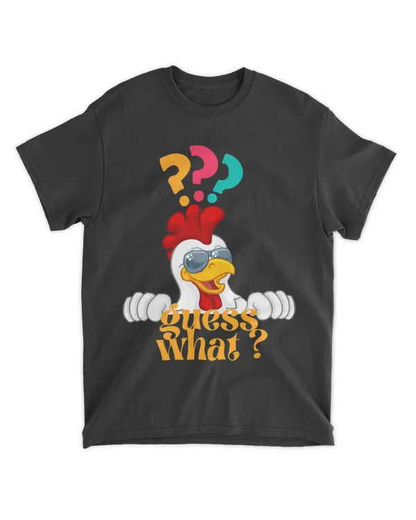 Funny Guess What Chicken Butt White cool Design