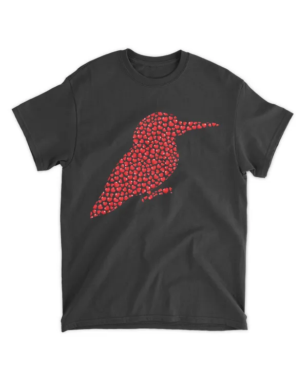 Heart Shape Love Kingfisher Bird Valentines Day