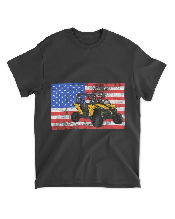 SXS Racing Quad Lover 4x4 Vehicle Mud American Flag USA