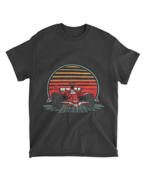 Vintage Formula Racing Retro 80s 90s Style Racing Car Lover 24