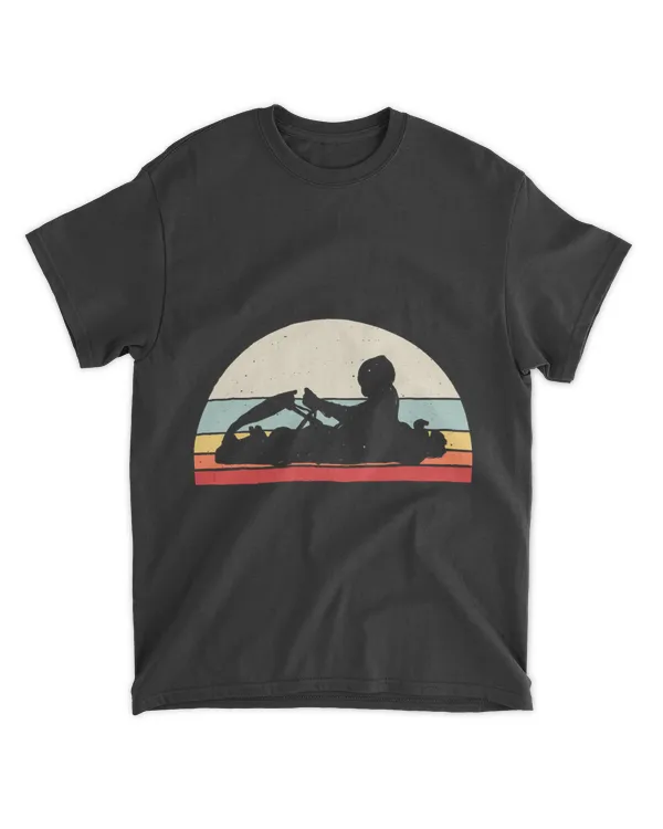 Vintage Retro Karting Kart Racing Racer