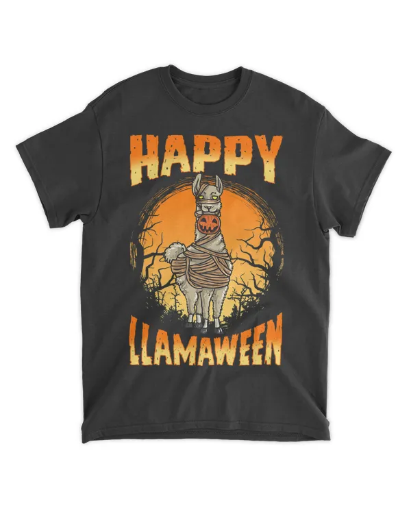 Happy Llamaween Funny Halloween Alpaca Zombie Party Costume
