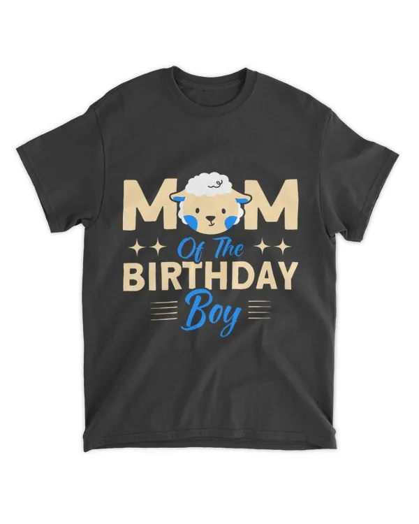 Mom Of The Birthday Boy Farm Animal Sheep Farmer