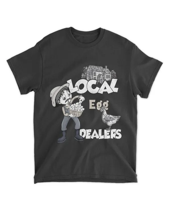 Local Egg Dealer Funny Costume Chicken Lover Farm Farmer