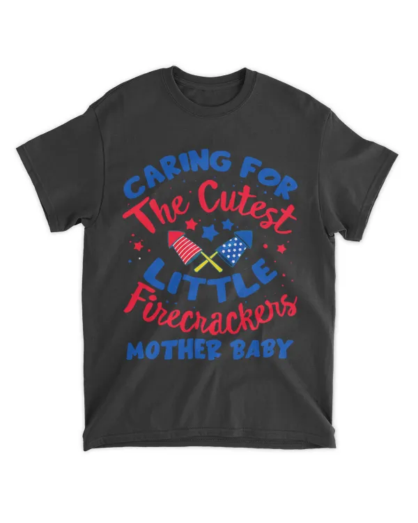 4th Of July Labor And Delivery Nurse Mother Baby Squad