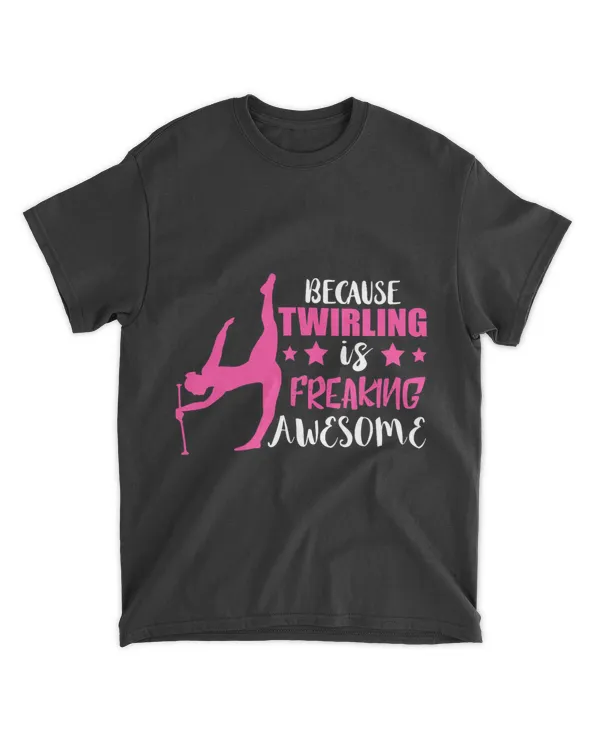 Baton Twirling Awesome Gymnast Baton Twirl Gymnastic Sport