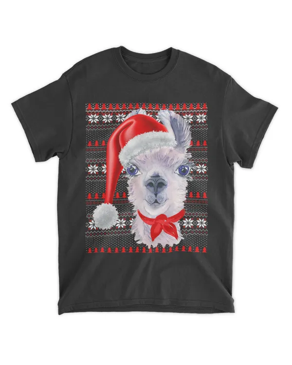Ugly Christmas Santa Costume Christmas Funny Llama