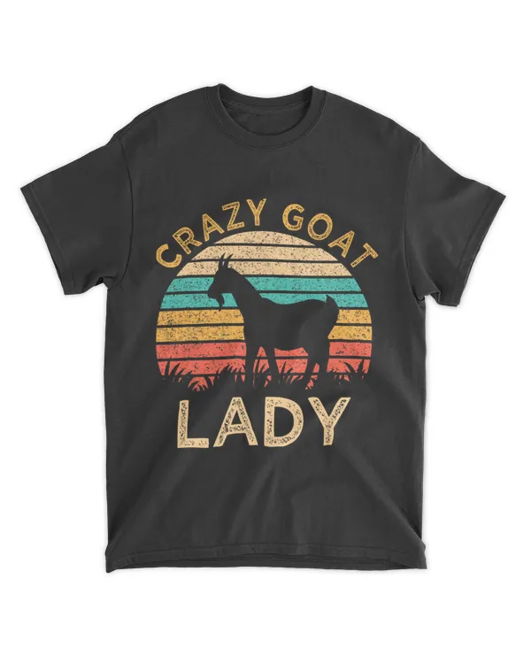 Vintage Crazy Goat Lady Funny Goats lover Farmer Gift