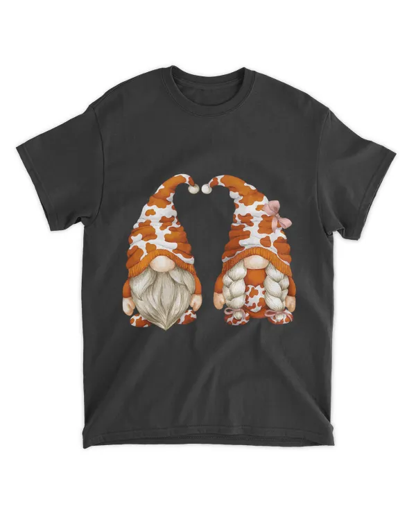 Brown Cow Print Motif For Matching Family With Gar